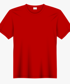 red transparent shirt