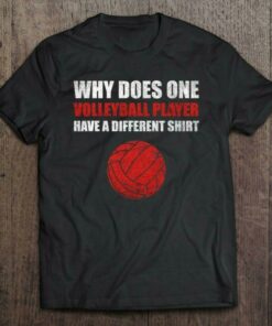 why does one volleyball player wear a different shirt