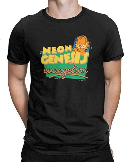 neon genesis evangelion garfield t shirt