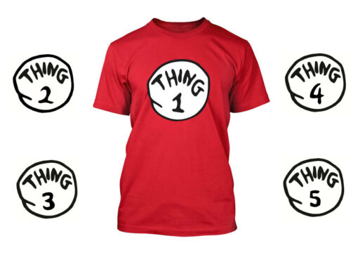 thing one and thing two adult t shirts