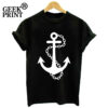 anchor print t shirt