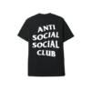 black anti social social club t shirt