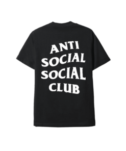 black anti social social club t shirt