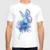 blue flower t shirt