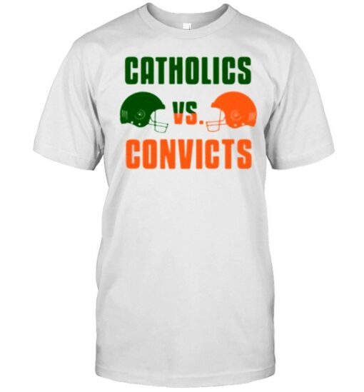 catholic vs convicts t shirt