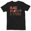 black panther and storm t shirt