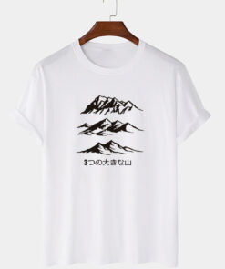 the mountain printed t shirts