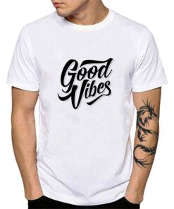 good vibes t shirt mens