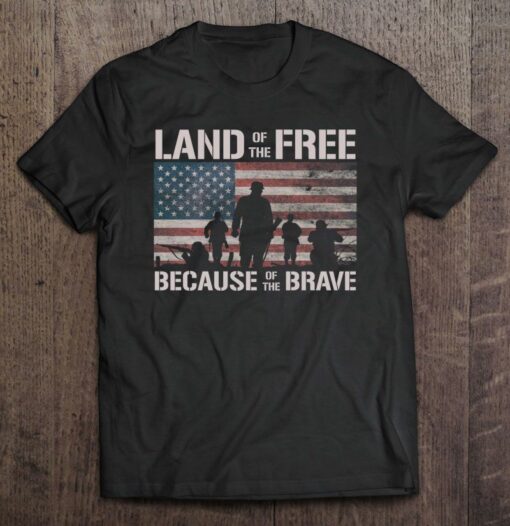 land of the free home of the brave t shirt