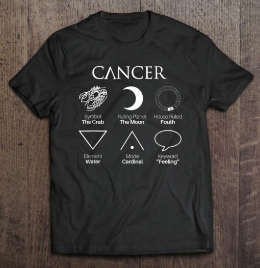 cancer zodiac tshirt