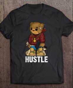 hustle bear t shirt