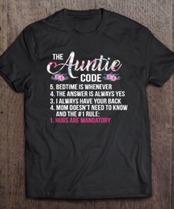 aunt code t shirt
