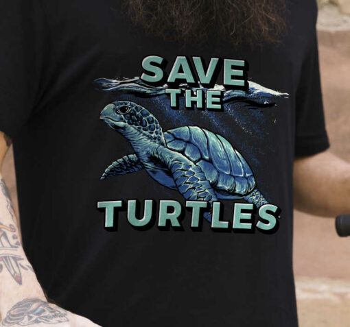 save the turtles tshirt