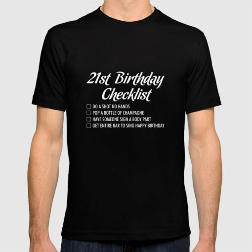 21st birthday tshirt