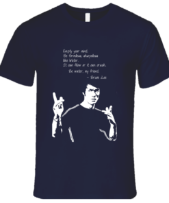 bruce lee be like water t shirt