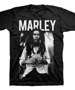 black bob marley t shirt