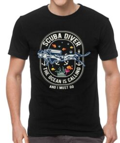 scuba diving t shirts