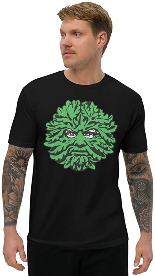 green fitted t shirt