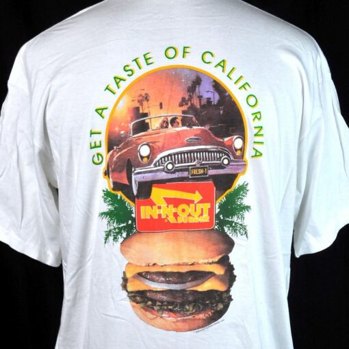 in and out burger t shirts california