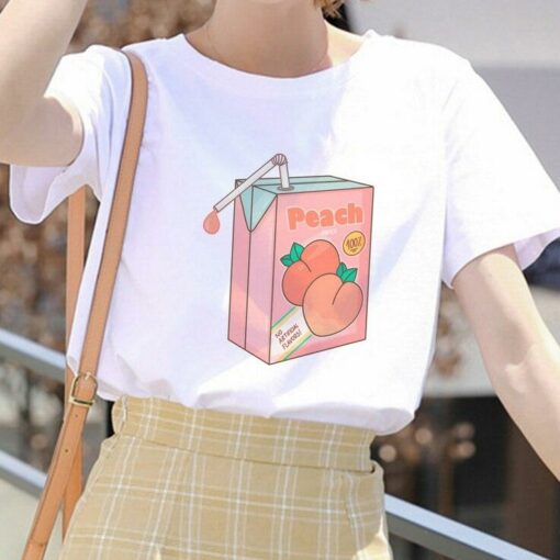 peach t shirt women's