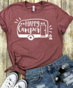 camping t shirts womens
