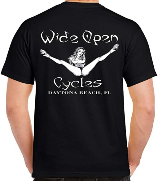 wide open cycles t shirt