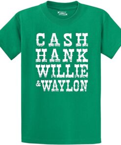 cash hank willie waylon t shirt