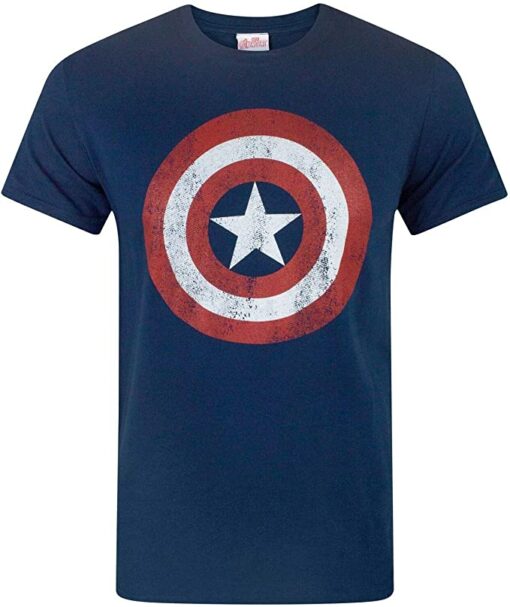 captain america t shirt blue