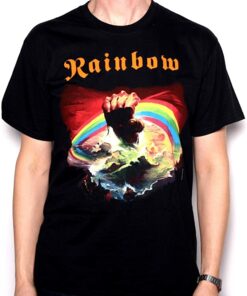 rainbow band tshirt