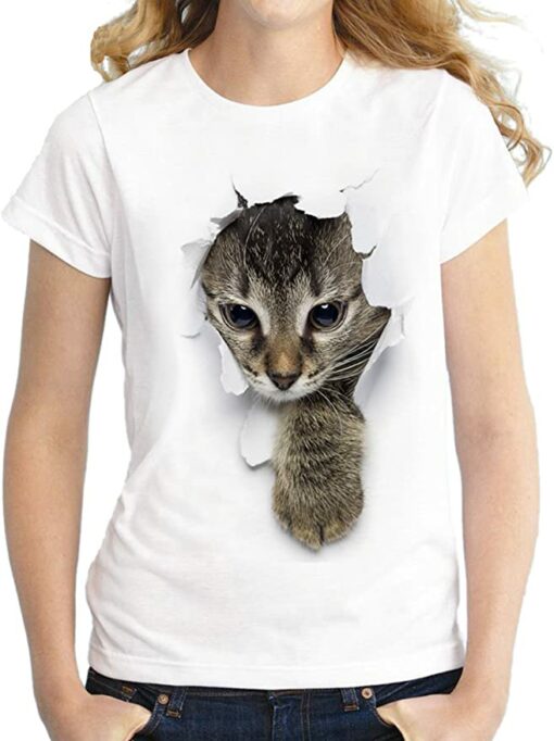 3d cat shirt