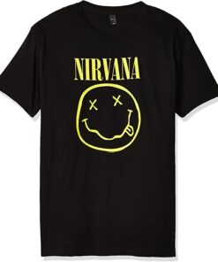 nirvana smiley face t shirt