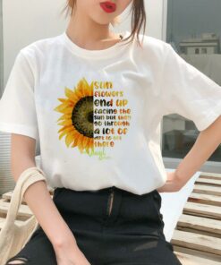 sunflower print shirt