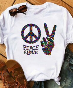 peace t shirt women's