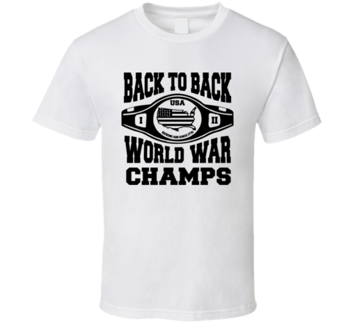 back to back champions t shirt