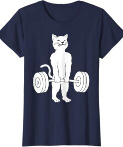 weightlifting cat shirt