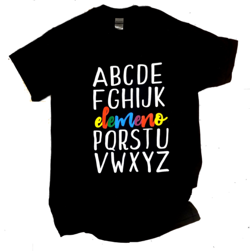 alphabet shirt