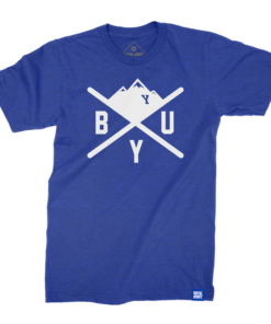 byu royal blue t shirt