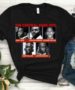 central park 5 t shirt