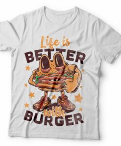 burger t shirt design