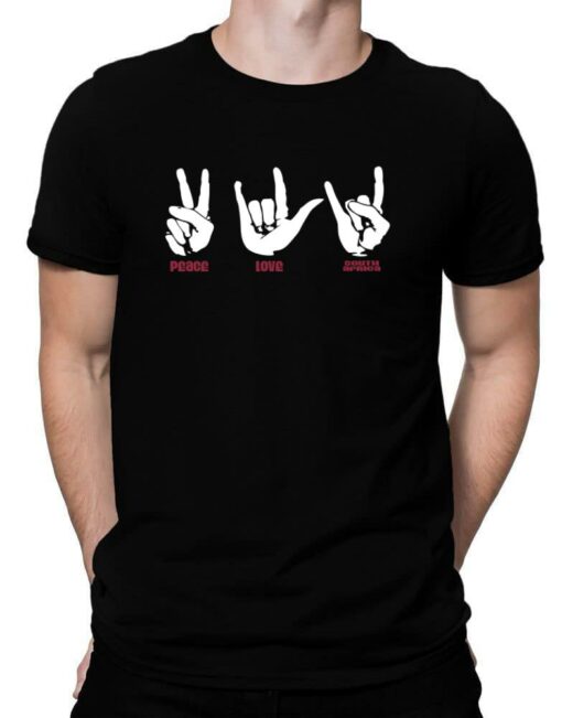 africa peace sign t shirt