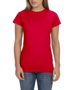 women's red t shirt