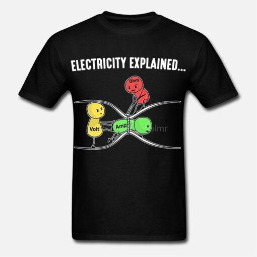 electricity explained t shirt