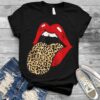 black t shirt with animal print