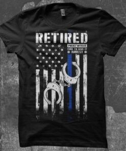 retired police t shirts
