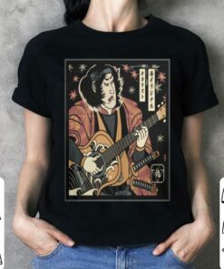 samurai guitar t shirt