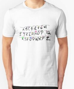 stranger things alphabet shirt