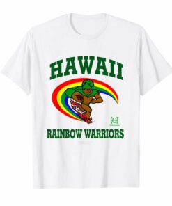 hawaii rainbow warriors t shirt