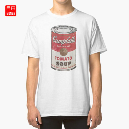 andy warhol campbell soup t shirt