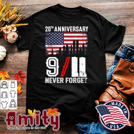 9/11 20th anniversary t shirt