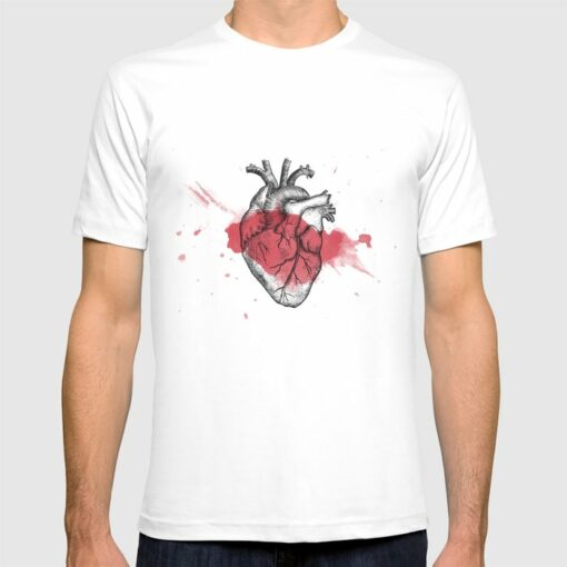 anatomical heart tshirt